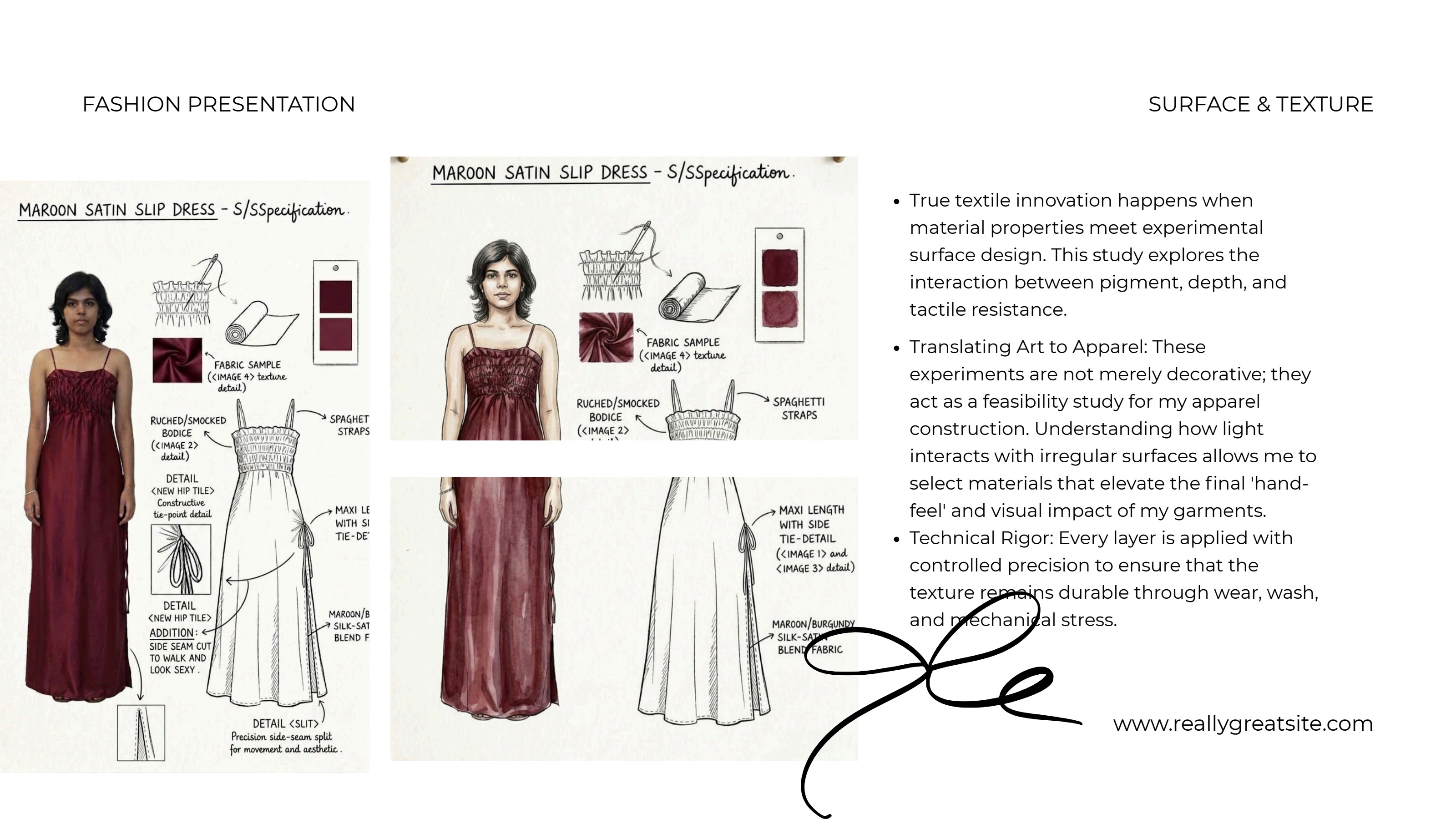 Maroon Satin Slip